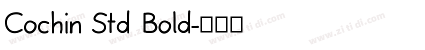 Cochin Std Bold字体转换